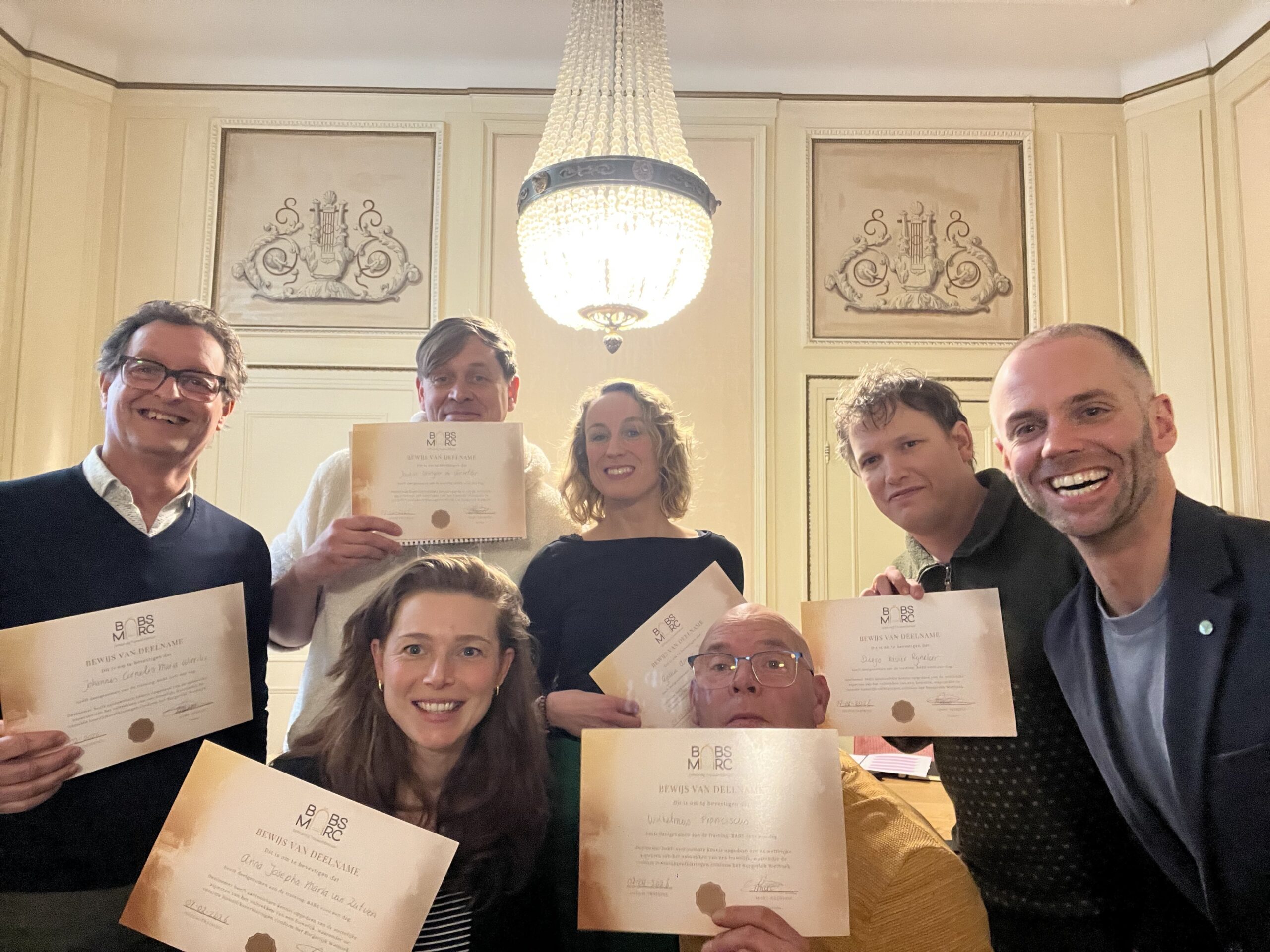 Deelnemers aan de training BABS voor een dag van Marc Neerhof